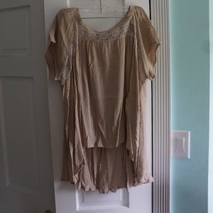 Tan Loose Blouse